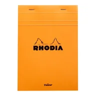 Notesy i bloczki - Legal Pad Rhodia N°16 A5 14,8x21 cm, kratka, pomarańczowy - miniaturka - grafika 1
