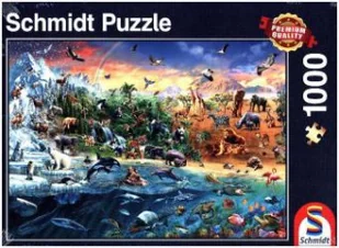 Schmidt Spiele PQ Puzzle 1000 el. Królestwo zwierząt - Puzzle - miniaturka - grafika 2