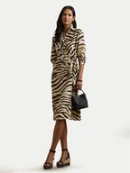 Sukienki - LAUREN RALPH LAUREN Sukienka koszulowa 200970833001 Beżowy Regular Fit - miniaturka - grafika 1