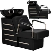 Myjki fryzjerskie - Myjnia myjka fryzjerska barberska Mira do salonu fryzjerskiego barberskiego ceramiczna misa armatura bateria słuchawka - miniaturka - grafika 1