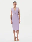Sukienki - Rinascimento Sukienka koktajlowa CFC0123769003 Fioletowy Regular Fit - miniaturka - grafika 1