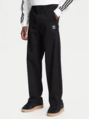 Spodnie męskie - adidas Spodnie materiałowe Trefoil Essentials JD2442 Czarny Regular Fit - miniaturka - grafika 1