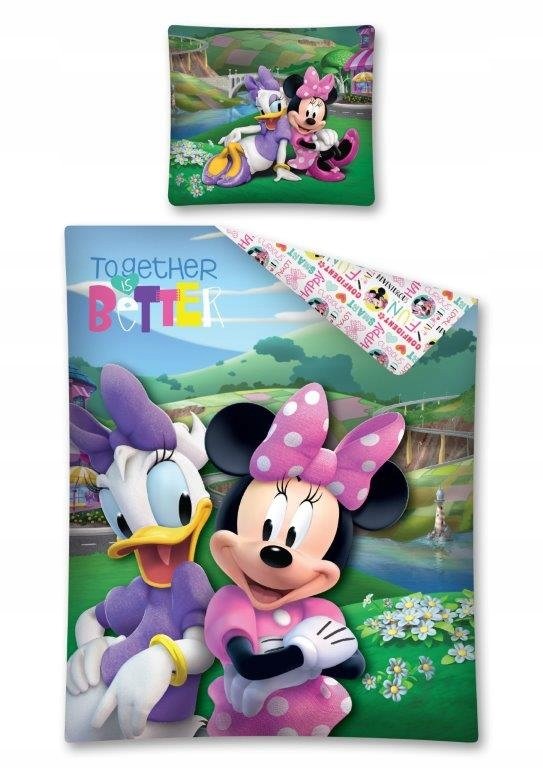 pościel bawełniana 160x200 Myszka Minnie i Daisy