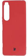 Etui i futerały do telefonów - Bizon Etui Case Silicone do Sony Xperia 1 IV czerwone - miniaturka - grafika 1