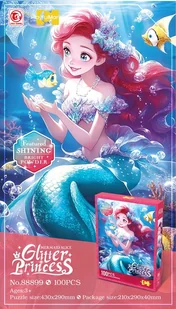 Zestaw Puzzli 100el. Syrenka - Zabawki interaktywne dla dzieci - miniaturka - grafika 1