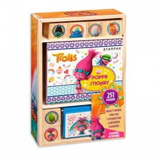 STARPAK Zestaw kreatywny ze stemplami Trolls - Zabawki kreatywne - miniaturka - grafika 1