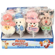 Gumy do żucia, lizaki, dropsy - LIZAK PIANKOWY ŚWIĄTECZNY MERRY CHRISTMAS 24SZT(35G) - miniaturka - grafika 1