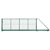 Ogrodzenia - Naterial Brama przesuwna Modus 5x1.7 m prawa zielona - miniaturka - grafika 1