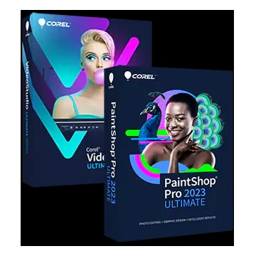 PaintShop® Pro 2023 Ultimate + VideoStudio® 2022 Ultimate bundle - lic. wieczysta, elektroniczna