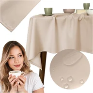 Obrusy i serwetki - Obrus 140x240 Plamoodporny Surbo Ecru - miniaturka - grafika 1