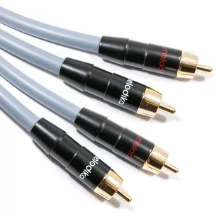 Melodika Gunmetal Edition MD2R05G - Kabel interkonekt audio 2 RCA - 2 RCA (Cinch) 0.5m 0,5m ✦ SALON ✦ ZAPYTAJ O RABAT ✦ RATY 30x0% - Kable - miniaturka - grafika 1