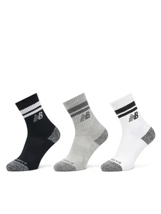 New Balance Zestaw 3 par wysokich skarpet unisex Active Lifestyle Striped Crew LAS35210AS Kolorowy - Skarpetki damskie - miniaturka - grafika 1