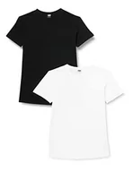 Koszulki męskie - Urban Classics T-shirt męski, czarny + biały, 4XL - miniaturka - grafika 1