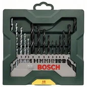 Wiertła - Bosch Wiertła do drewna kamienia i metalu 15 szt. - miniaturka - grafika 1