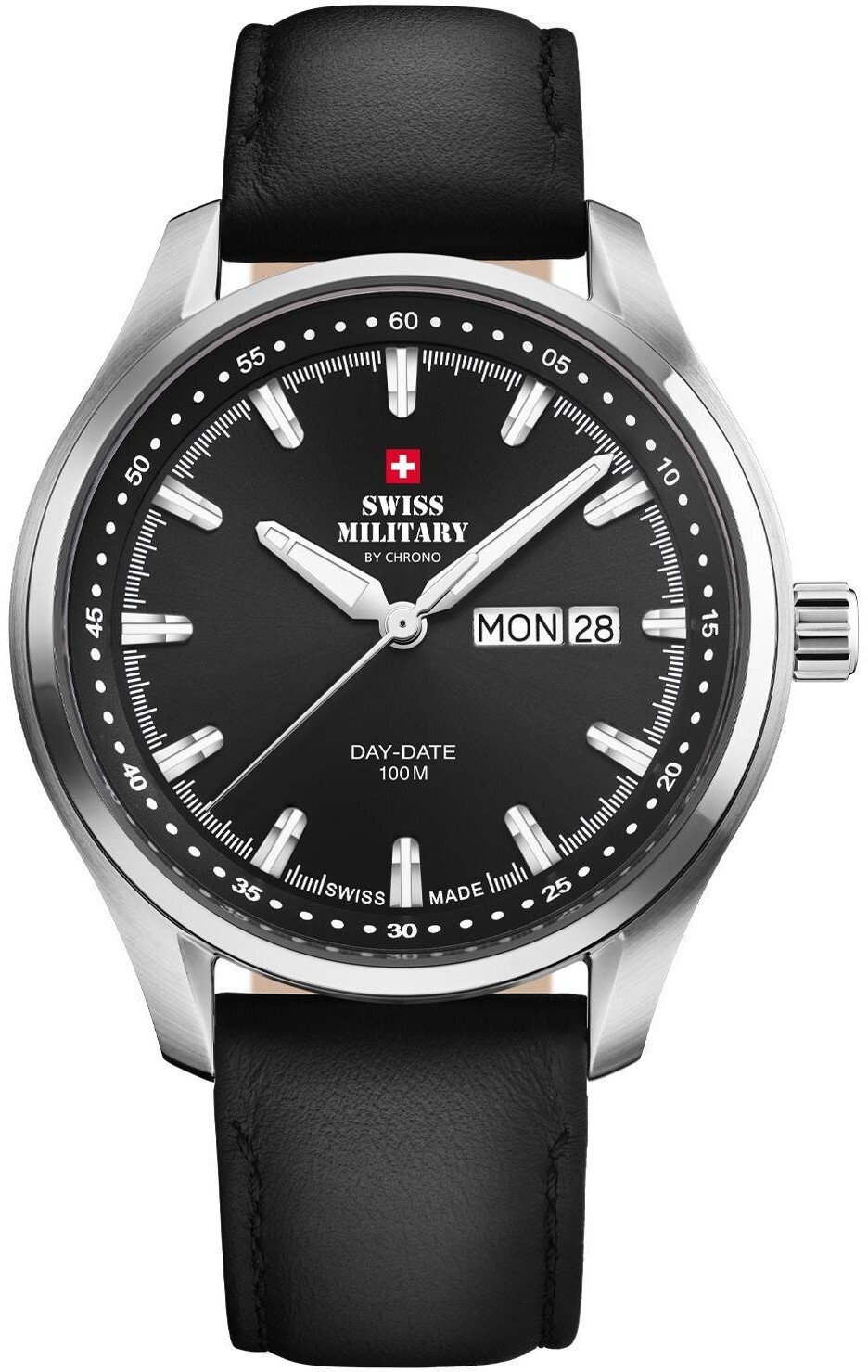 Zegarek Swiss Military Zegarek męski Swiss Military by Chrono SM34116.04 czarny