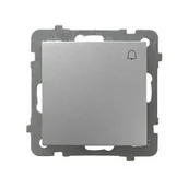 Wyłączniki światła i elektryczne - Ospel AS srebrny łącznik dzwonkowy ŁP-6G/m/18 ŁP-6G/m/18 - miniaturka - grafika 1