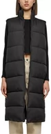 Kamizelki damskie - Urban Classics Damska kamizelka damska Long Puffer Vest black M, czarny, M - miniaturka - grafika 1