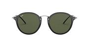 Okulary przeciwsłoneczne - Ray-Ban Męskie okulary przeciwsłoneczne, Czarny (stelaż: czarny, szkło: zielony 901), - miniaturka - grafika 1