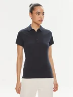 Koszulki i topy damskie - Helly Hansen Polo W Crew Pique 2 Polo 53055 Granatowy Slim Fit - miniaturka - grafika 1