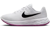 Trampki damskie - Nike Damskie trampki W Revolution 6 Nn, Biały Czarny Żywe Siarki Żywe Purp, 44.5 EU - miniaturka - grafika 1
