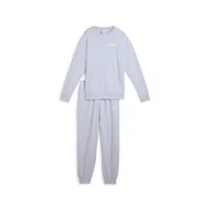 Spodnie damskie - Damski Dres PUMA RELAXED SWEAT SUIT TR CL 68507447 – Niebieski - miniaturka - grafika 1