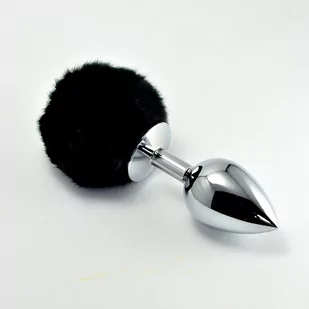 Pompon Metal Plug Large Black - Biżuteria erotyczna - miniaturka - grafika 1