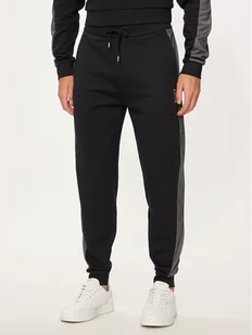 Boss Spodnie dresowe 50527552 Czarny Regular Fit - Spodnie sportowe męskie - miniaturka - grafika 1