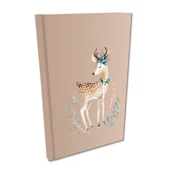 Notesy i bloczki - Notes A5 w kratkę Soft Touch Woodland Jelonek - miniaturka - grafika 1