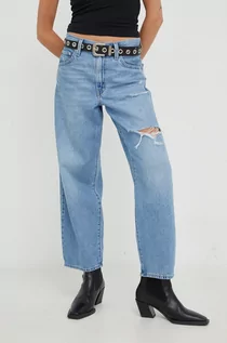 Spodnie damskie - Levi's jeansy BAGGY DAD damskie medium waist - grafika 1