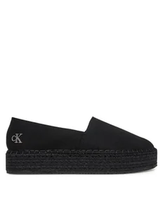 Calvin Klein Jeans Espadryle Flatform Esdparille Mg/Hdw YW0YW01737 Czarny - Espadryle damskie - miniaturka - grafika 1