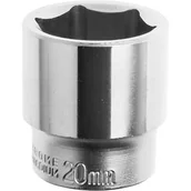 Klucze i nasadki - Jufisto Nasadka sześciokątna 20 mm 3/8" - miniaturka - grafika 1