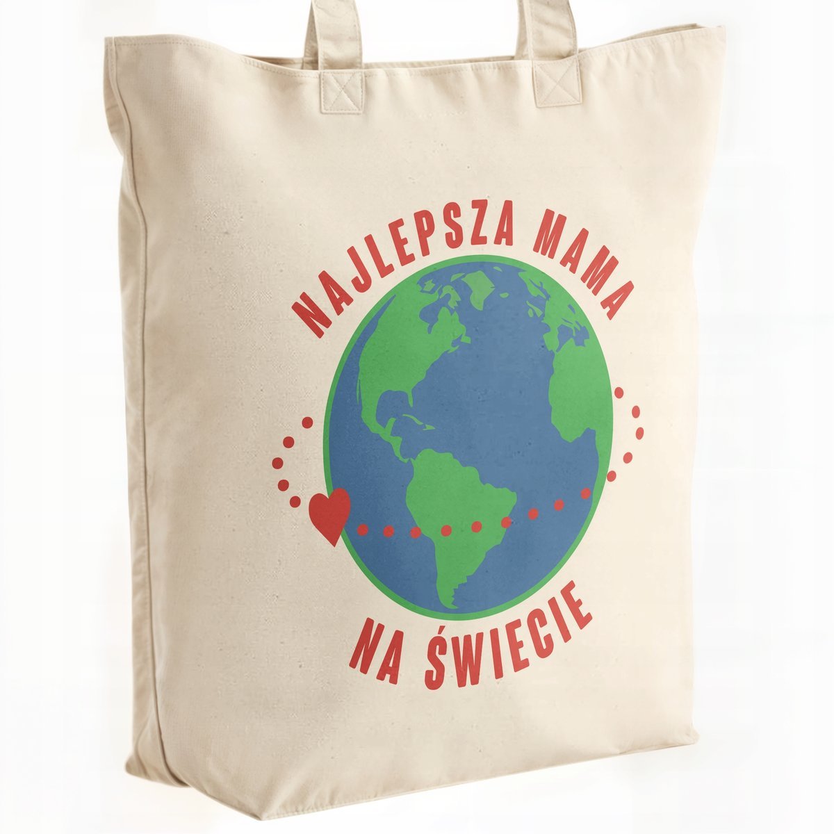 Torba bawełniana premium na zakupy Dzień Matki Prezent Najlepsza Mama
