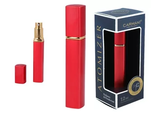Atomizer - pojemnik karbowany na perfumy/płyn antybakteryjny - czerwony - Zapachy do domu - miniaturka - grafika 1