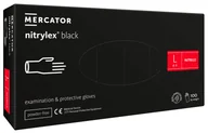 Dezynfekcja - Mercator - Nitrylex Black - Rękawiczki ochronne L 100szt. - miniaturka - grafika 1