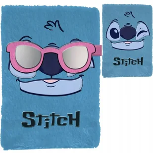 pamiętnik sekretny puchaty Stich w okularkach na magnes LILO I STITCH - Notesy i bloczki - miniaturka - grafika 1