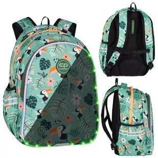 Plecak szkolny Coolpack Jimmy LED Toucans F110662 - Plecaki szkolne i tornistry - miniaturka - grafika 1