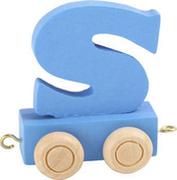 Pociągi dla dzieci - Small Foot Design Wagonik z literką S Alfabet Pociąg - miniaturka - grafika 1