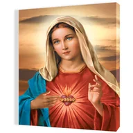Ikony i obrazy sakralne - Obraz religijny na płótnie Serce Maryi - miniaturka - grafika 1