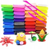 Masy plastyczne - PIANKOLINA ZESTAW 36 SZT GLINA POLIMEROWA GLINKA MASA PLASTYCZNA DLA DZIECI - miniaturka - grafika 1