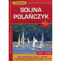 Wydawnictwo Compass Solina Polańczyk Bieszczady mapa turystyczna 1:25 000 - Compass
