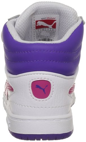 Puma Unisex Full Court Hi V Kids High-top dla dzieci, biały - Biały White Cabaret Liberty Blu 09-19 EU