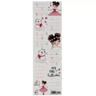 Naklejki Na Zeszyt Balerina Starpak 494336 - Szkolne artykuły papiernicze - miniaturka - grafika 1