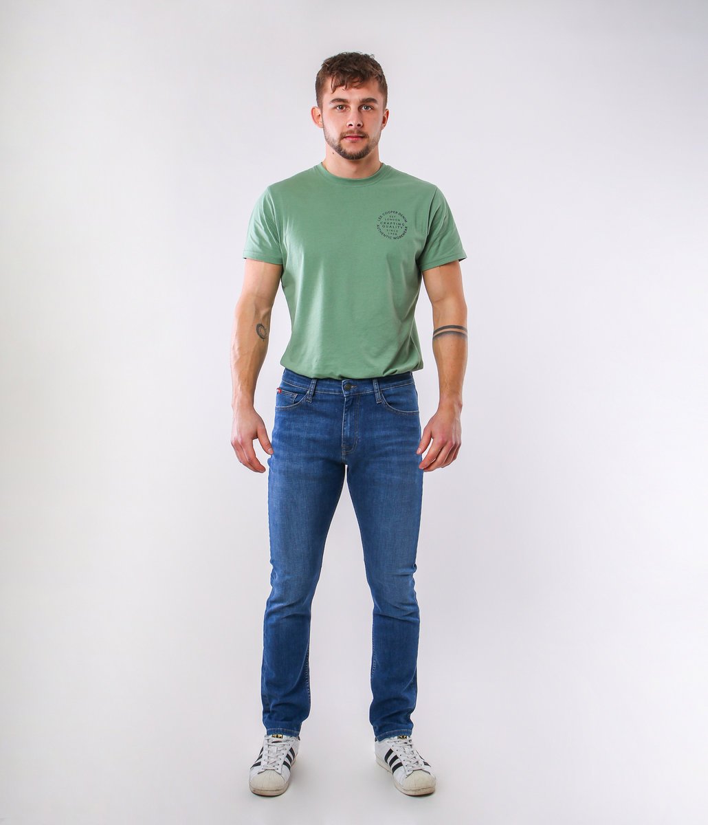 Jeansy męskie slim LC7112 6940 MID WASH-30\32