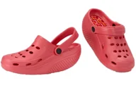 Trampki damskie - Klapki krokodylki czerwone rozmiar 34 - miniaturka - grafika 1