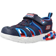 Sandały damskie - Buty do chodzenia dla dzieci Skechers 402213LNVRD - miniaturka - grafika 1