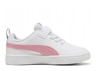 Buty dla dziewczynek - Buty dziecięce Puma 38431443 RICKIE AC+ INF Białe - miniaturka - grafika 1