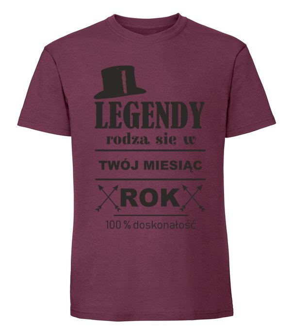 Damska koszulka z nadrukiem - Labrador - sweter Burgundowy S