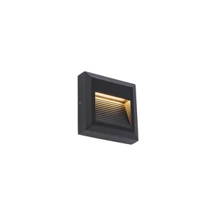 Nowodvorski Lampa ścienna SIDEWALK SQUARE LED IP54 czarny 8148 - Lampy ogrodowe - miniaturka - grafika 2