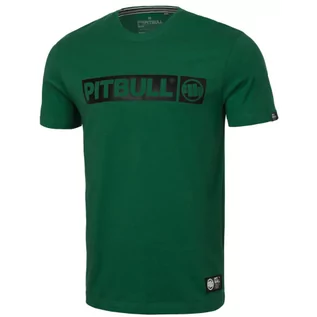 Koszulki sportowe męskie - Pit Bull T-shirt Koszulka Lekka Hilltop Green - grafika 1