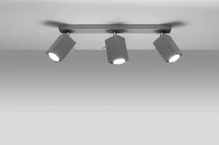 Sollux Lighting Lampa plafon Merida 3, szara, 3x40 W - Lampy sufitowe - miniaturka - grafika 1